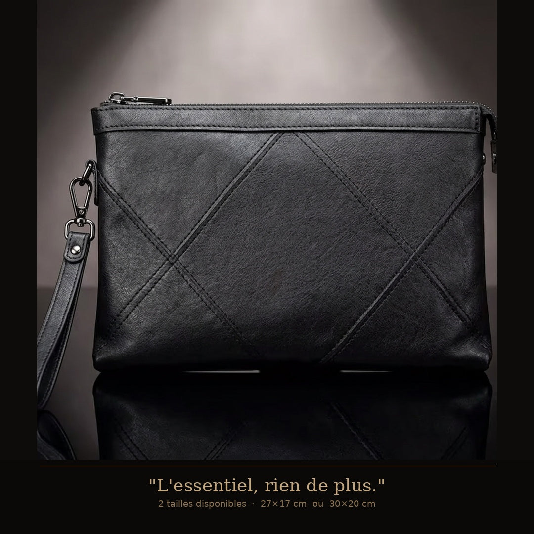 Pochette Homme Cuir peau de mouton véritable